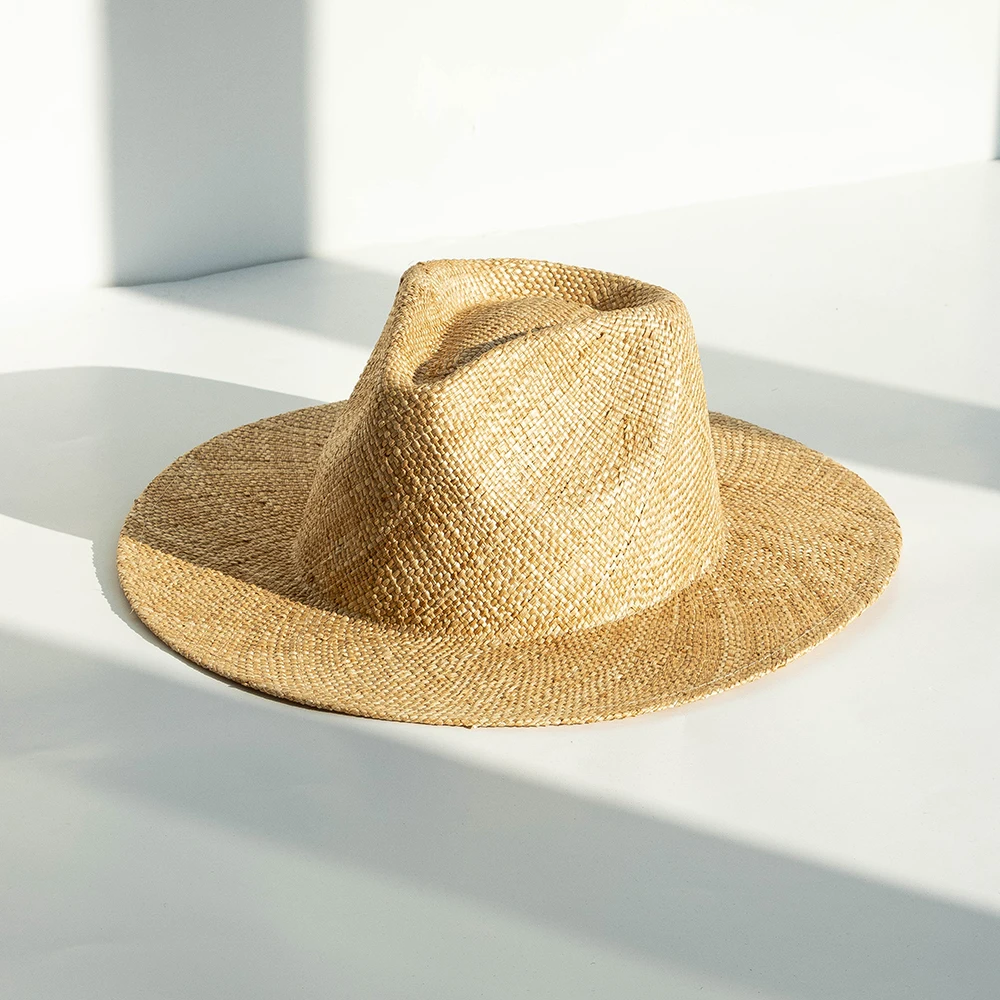 2025 Shinehats OEM Black Chapeau Femme Homme Panama Summer Hat Custom Logo Black Sombrero Women Sun Beach Design Straw Hats