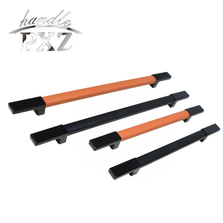 Newest Home Appliance Parts Metal Retro Fridge Handles Refrigerator Double Door Pull Handles Leather Refrigerator Handles