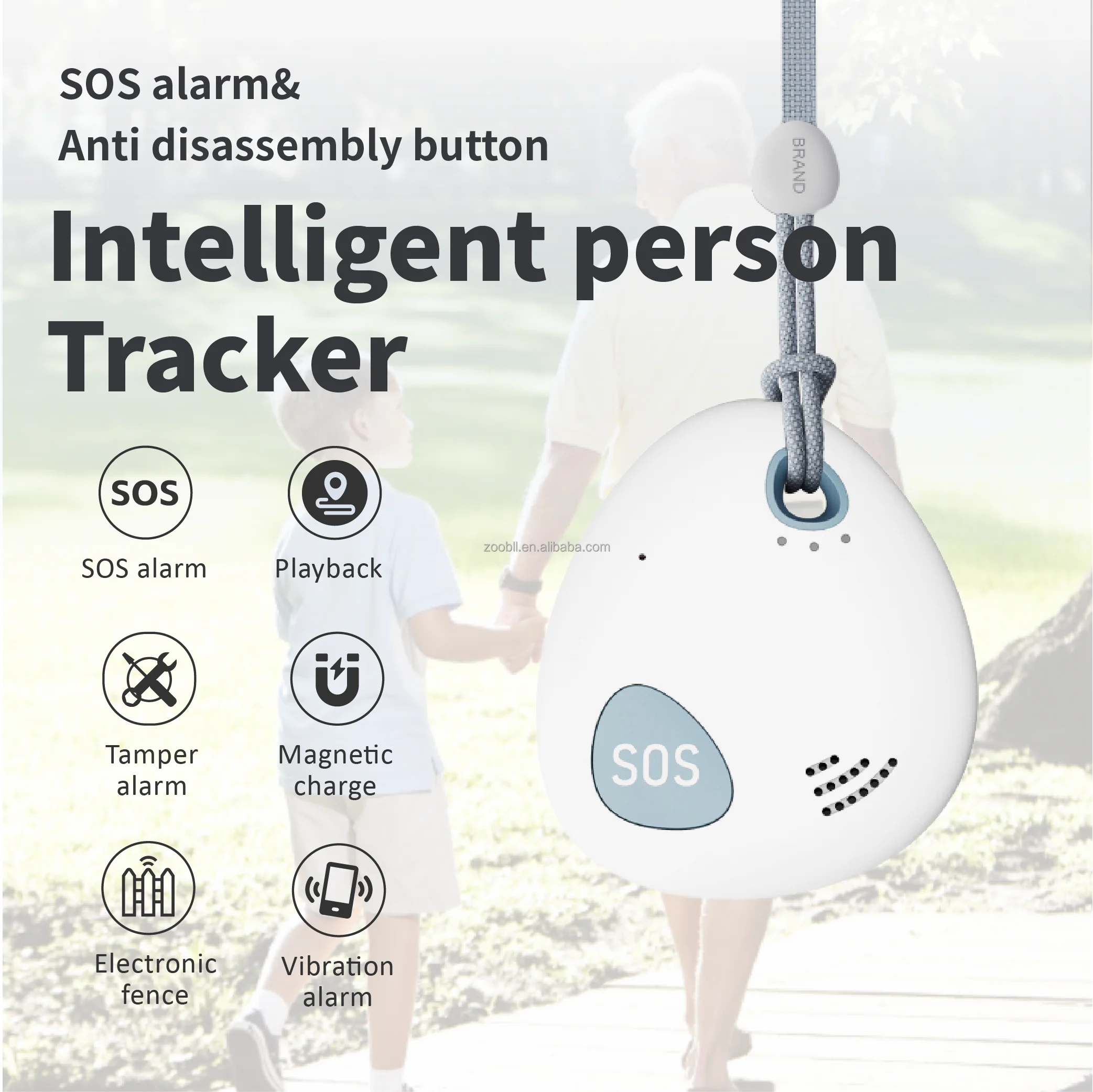ZOOBII X1 Long Battery Life SOS Alarm GPS Location Tracker Smart Small GPS Tracker Alarm System For Kids