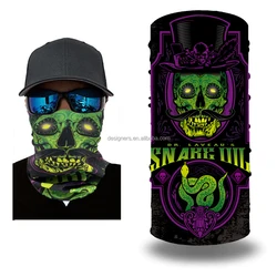 Custom sublimation print logo Unisex Multifunctional Headwear Paisley Neck Warmer logo tube Bandanas