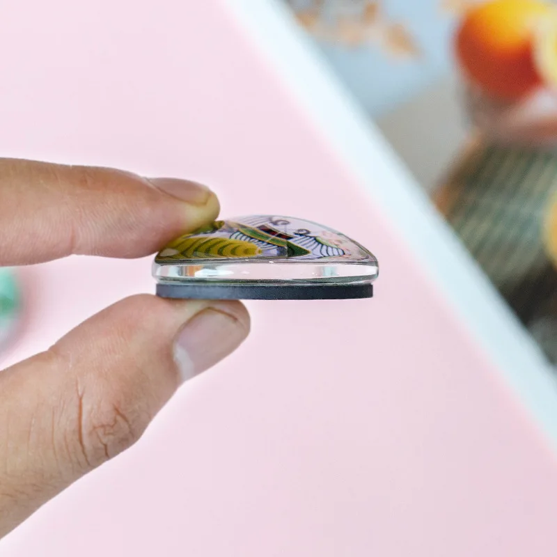 2023 China Custom 3d Fridge Magnet Manufacturer Crystal Glass Fridge Magnet Sticker Super Factory Best Price