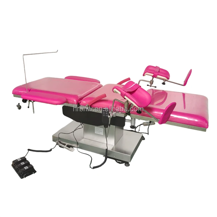Hot Sale Multifunction Three Function Labour Room Delivery Table Birthing Table with Stirrups