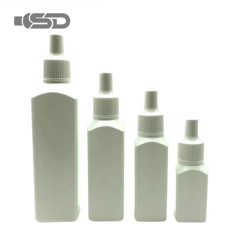 Wholesale 5ml 10ml 15ml 30ml My Bottle Plastic Custom Color Sauce Square Plastic Bottle