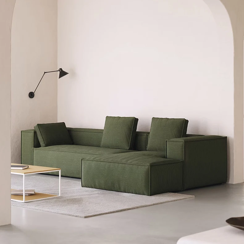 Compressed Packing In Box Foam Sofa Nordic Contemporary Couch Living Room Home L Shaped Modular Sectional Sponge Sofa Bed Set