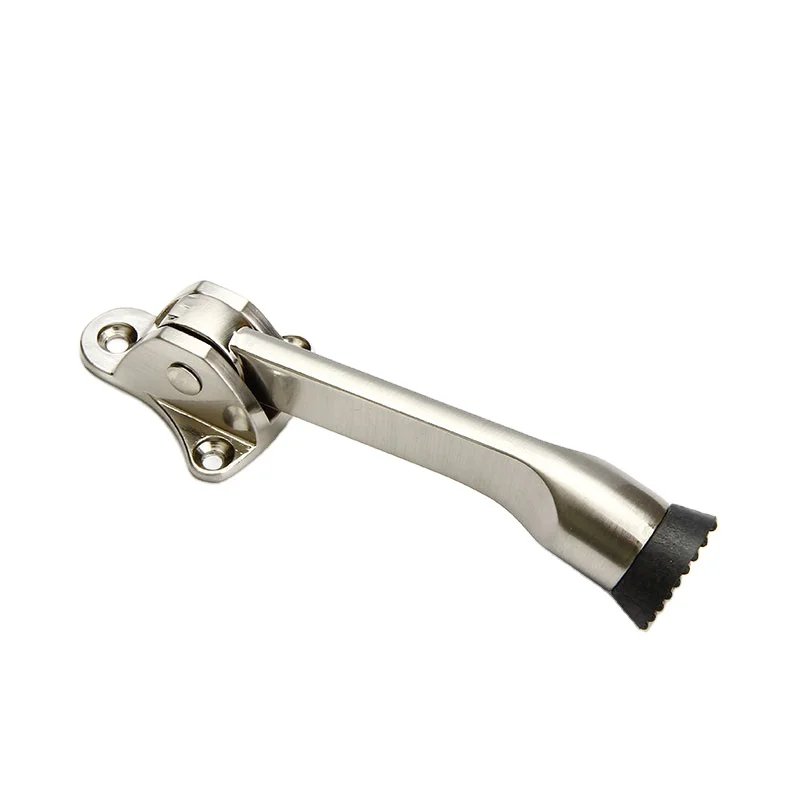 Резиновый дверной ограничитель из цинкового сплава от производителя, удлиненный дверной ограничитель из нержавеющей стали