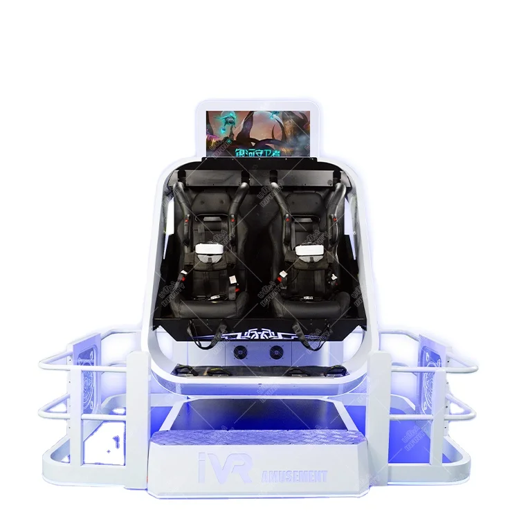 9D Vr Arcade 360 Degree Rotating Virtual Reality Cinema Vr 360 Double Chair VR Roller Coaster Flight Simulator