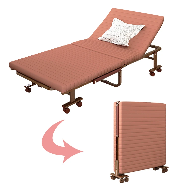 
Single steel bed extra guest foldable 