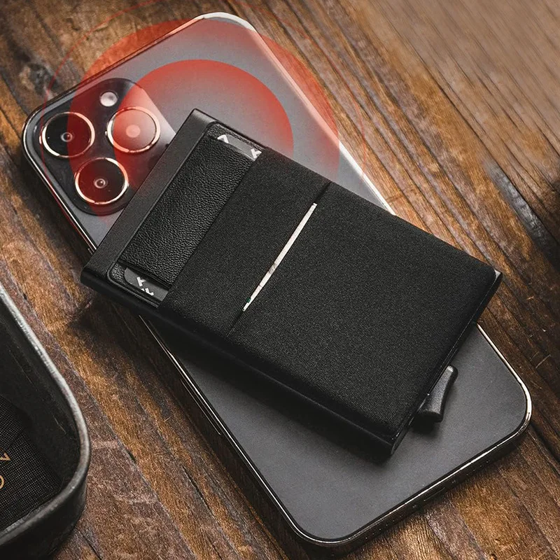 Eco-friendly Elastic Lycra Fabric Card Holder Pop out Credit Cards Wallet