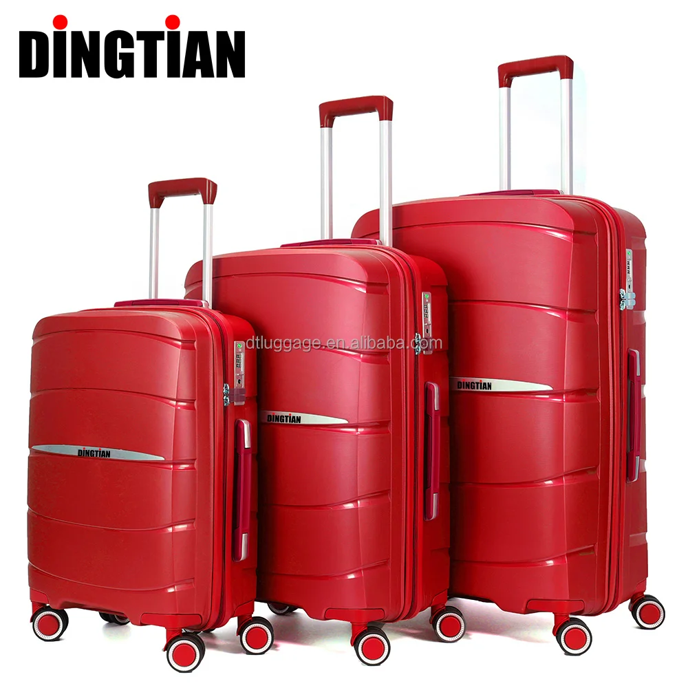 PP Valise set PP bag  suitcases wheel luggage 3 pieces cheap price suitcase luggage set