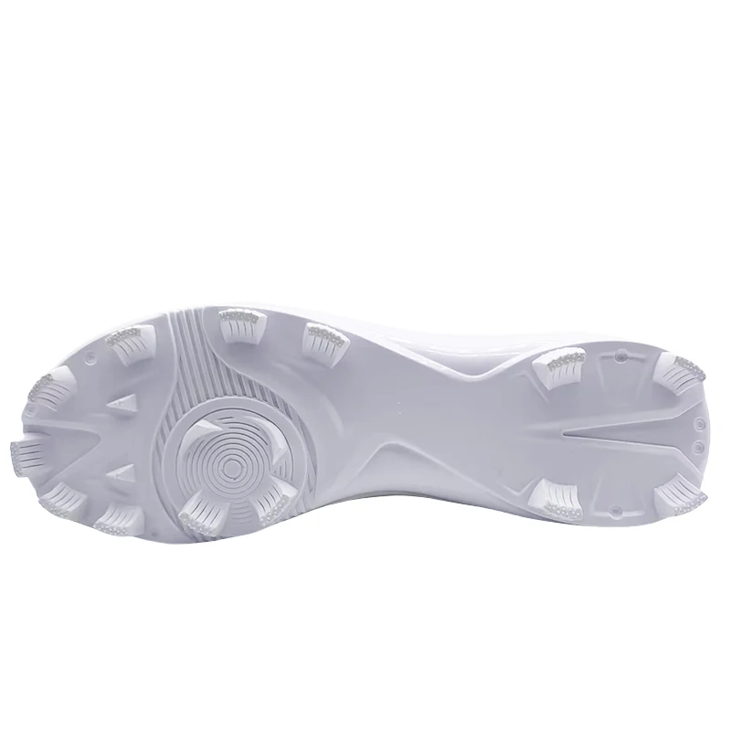 High top custom design wear-resistant non-slip long metal spike baseball shoes for men