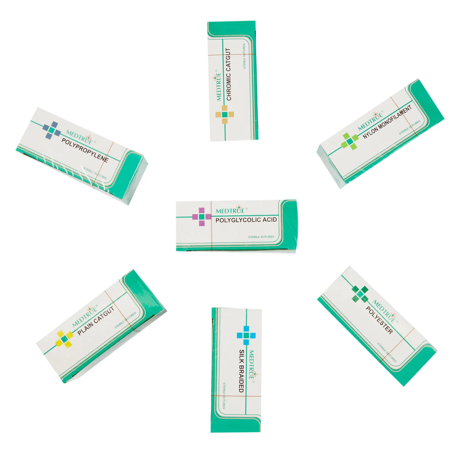 OEM brand medical polypropylene monofilament surgical suture thread with needle