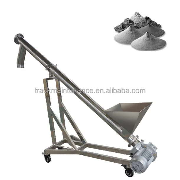 Stainless steel grain suction machine flexible screw conveyor particle powder food conveyor
