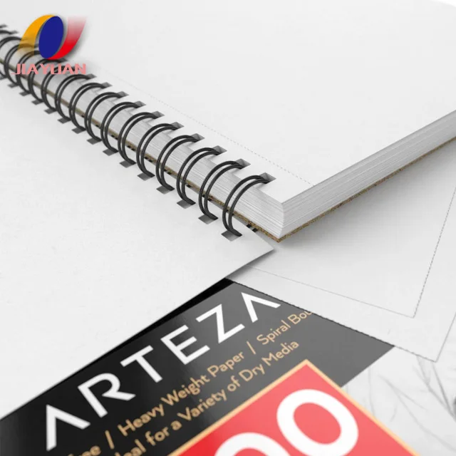 Hot Custom Printed A4 Hardcover Watercolor Blank Sketchbook Drawing Book Pad Notebook