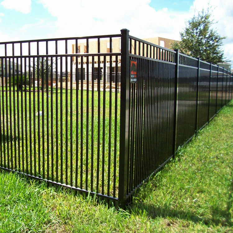 Wholesale New Design Cheap Wrought Iron Fence Panel/ Aluminum Metal Picket Ornamental Fence Price