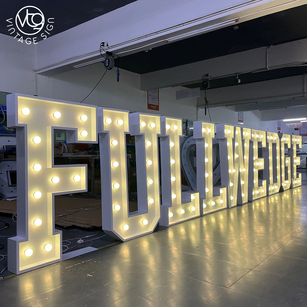 4ft RGB Marquee Letter Sign Metal Wedding Marquee Letters With Factory Prices