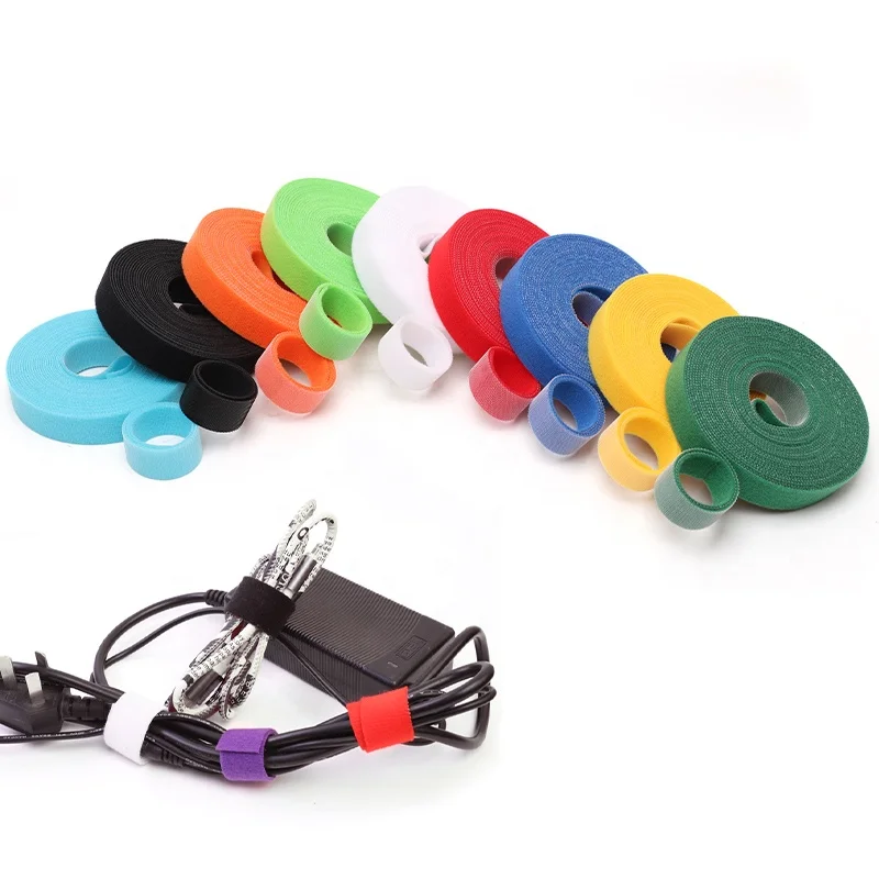 Customized Hook And Loop Patches Fastener Sewing Hook And Loop Nylon Fastener Tape Back To Back Self Adhesive Double Side