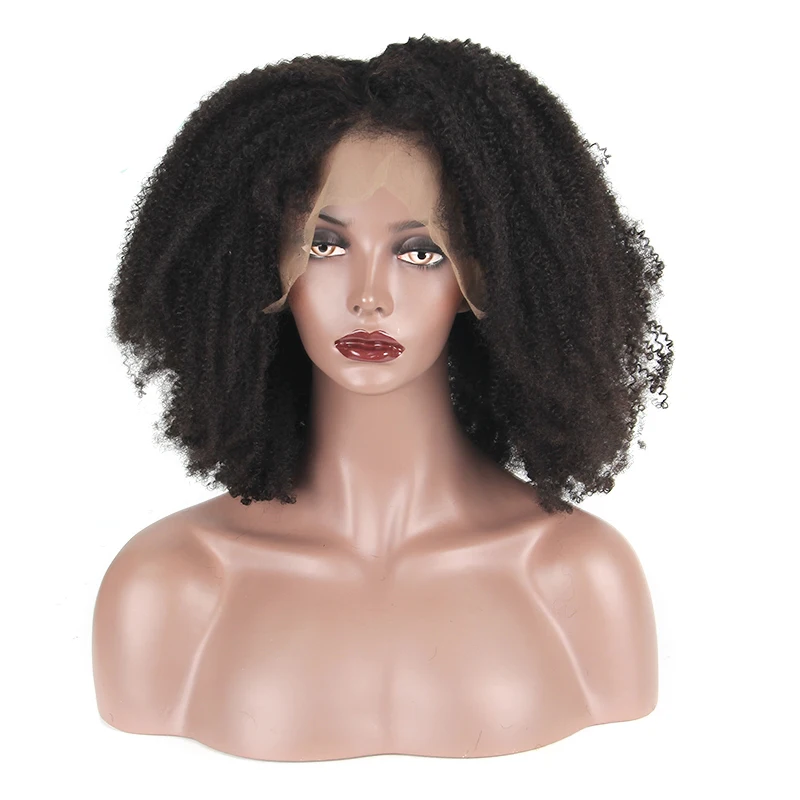 Funtoninght cheap wigs afro kinky hair high temperature fiber twisted braided lace front wigs for black women affordable