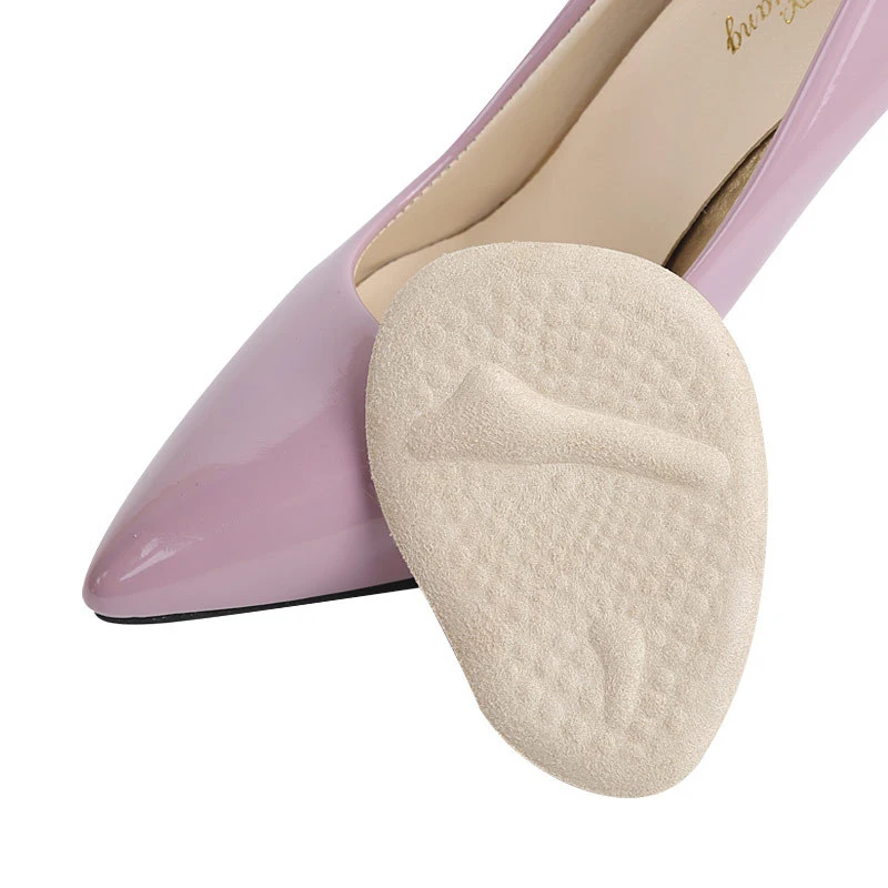 reusable anti slip pain relief sticky adhesive shock absorbing silicone gel foot pad ball of foot cushion for high heels