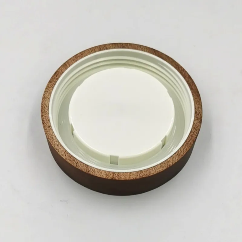 Acacia Wooden Lid  for bottle  Customized  wooden lid with inner PlA screw cap