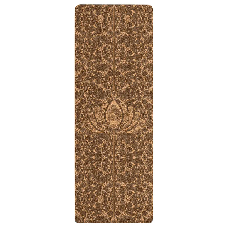 Sunframe non-slip cork yoga mat Eco friendly  TPE no creases no smell Extra thick Extra Large 183x65cm 7mm