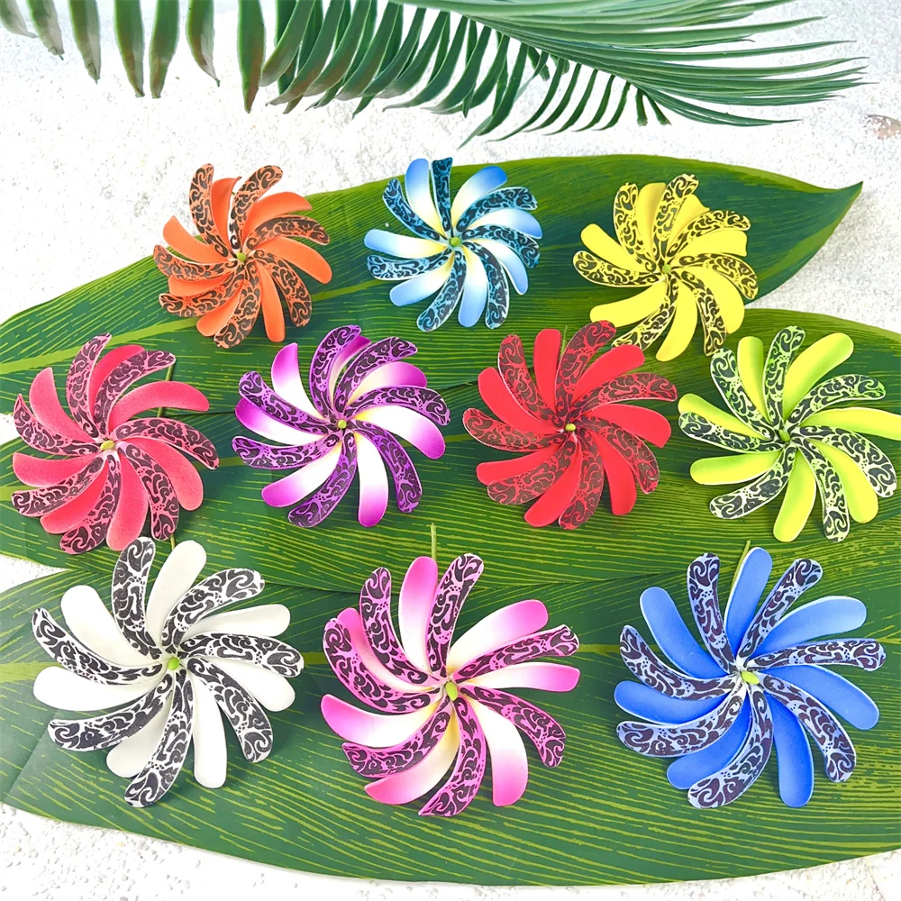 Wholesale Tiare Flower Hairpin Hawaiian Polynesian Samoan Hair Stick for Women 10CM Ear Pick Party Hair Accessories KN-hf125