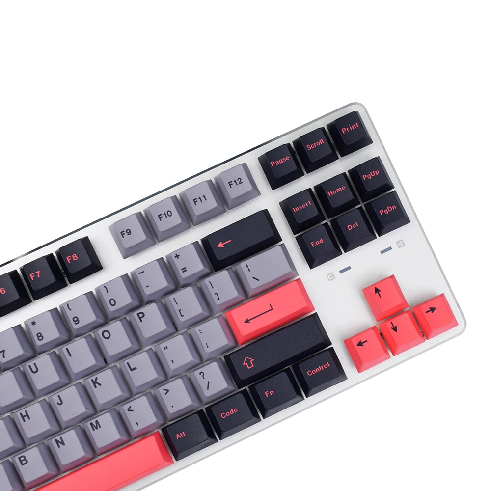 129 Keys 8008 Keycaps PBT Custom Dye Sublimation GMK Double Shot Cherry Profile Keycaps for MX Switch Mechanical Keyboard
