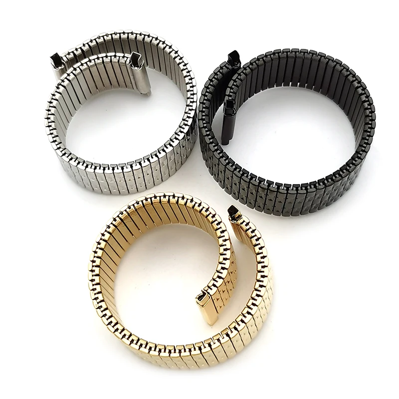 elastic metal stainless steel  bracelet watch band watch strap