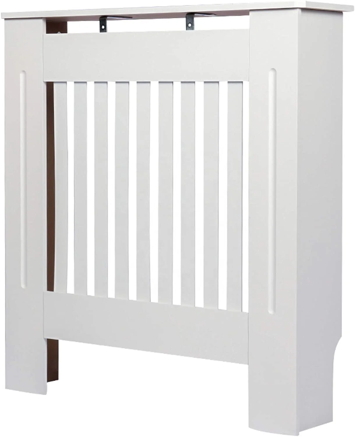 China Cheap wood radiator cover with grill, heater frame white finished,size M Free Sample
