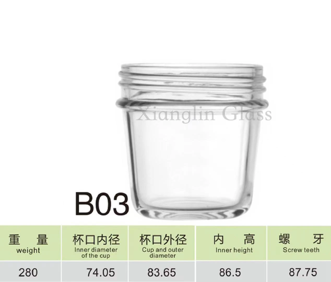 household appliance spare parts meat grinder cup 5OZ Blender jar parts B03 panason ic mixer grinder spare parts