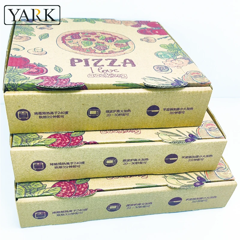 Manufacturer custom sandwich food paper bag packaging pizza packing box 12 inch pizza box