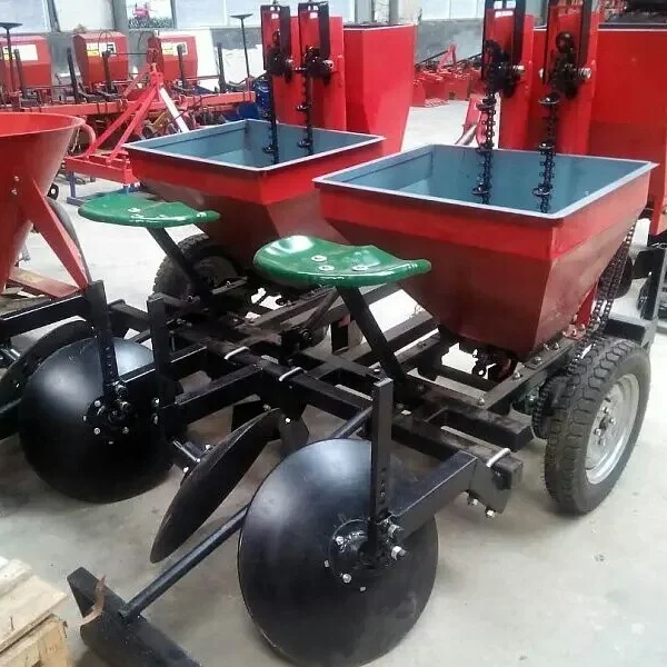 High Quality Durable Agricultural Machinery Mounted Planter 2 Row Potato Planter