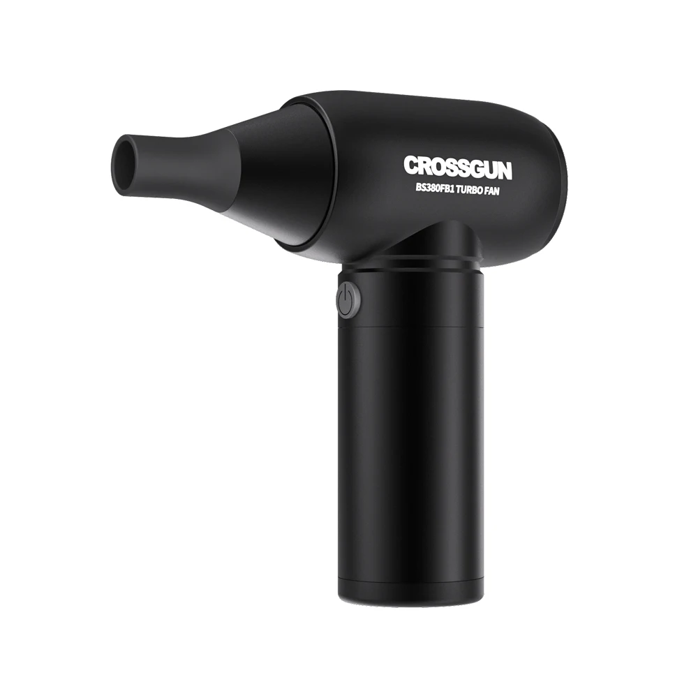 CROSSGUN Mini Jet Fan Small  USB Rechargeable Handheld Industrial Mini Portable Air blower gun for Travel Outdoors Home Office