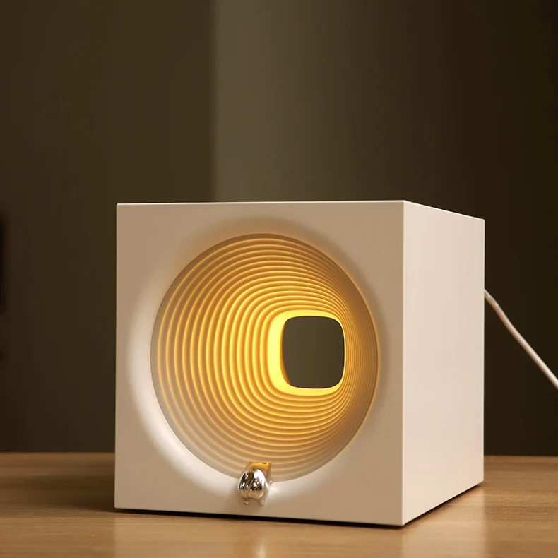 Living Room Desk Bedside Simple Modern Minimalist Study Bedroom Bedside Table Lamp with Charging Ports