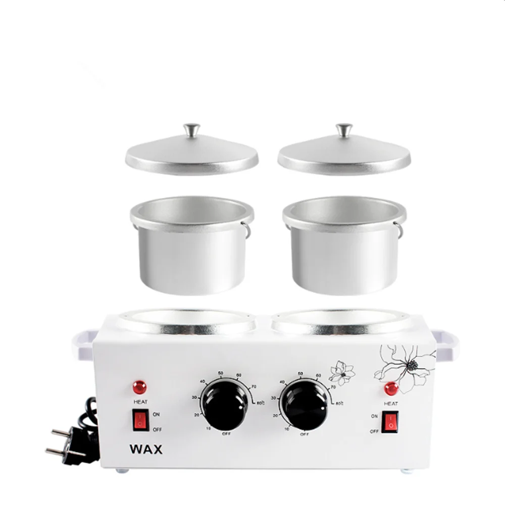 BIN high quality double Pot Wax Warmer Electric Wax Heater Machine Facial Skin SPA salon Equipment with Adjustable Temperature