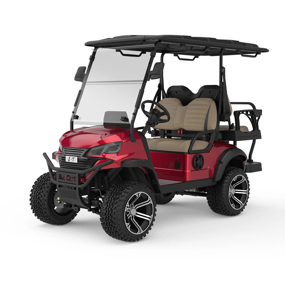 China Top Quality New Design 4 Wheel 72V Lithium Battery High Classic Golf Carts Sightseeing Vehicle Electric Golf Cart For Sale