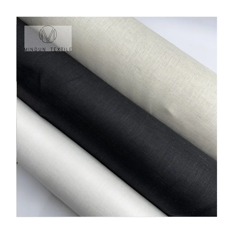 Mindun High Quality Light Weight 17*21 Pure Linen Fabric 100% Linen Fabric For Garment Ready To Ship Fabric null