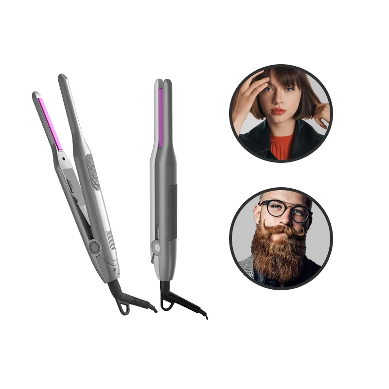 OEM Factory 2 In 1 Hair Straightener Curler Short Mini Small Flat Irons Straightening Hair Styling Tools