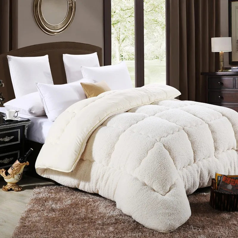 Quilts cotton patchwork duvets Australian lambs wool Warm comforter quilt Thicken warm duvets winter comforter patchwork