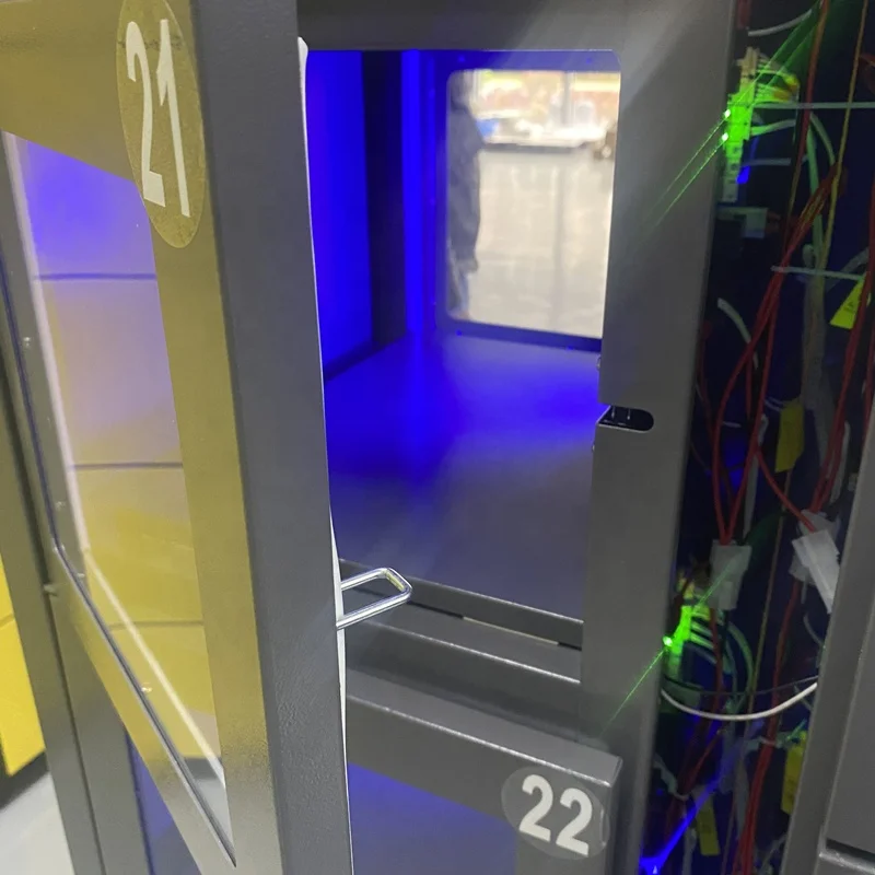 21/24 Doors Double Sides Smart Food Delivery Locker for Pizza Cabinet Used in Restaurants/Take-out Food Platform