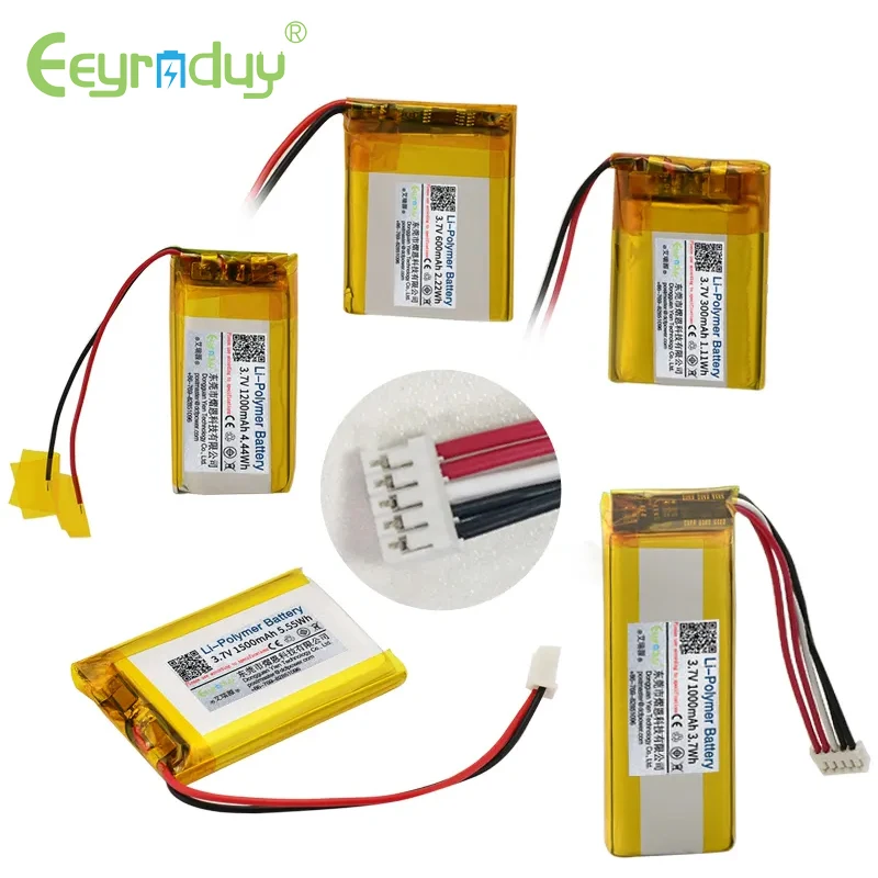 OEM ODM Customized 3.7V 110mAh Mini Fans Filling LED Lights Pouch Polymer Battery 120mah 150mah 200mah