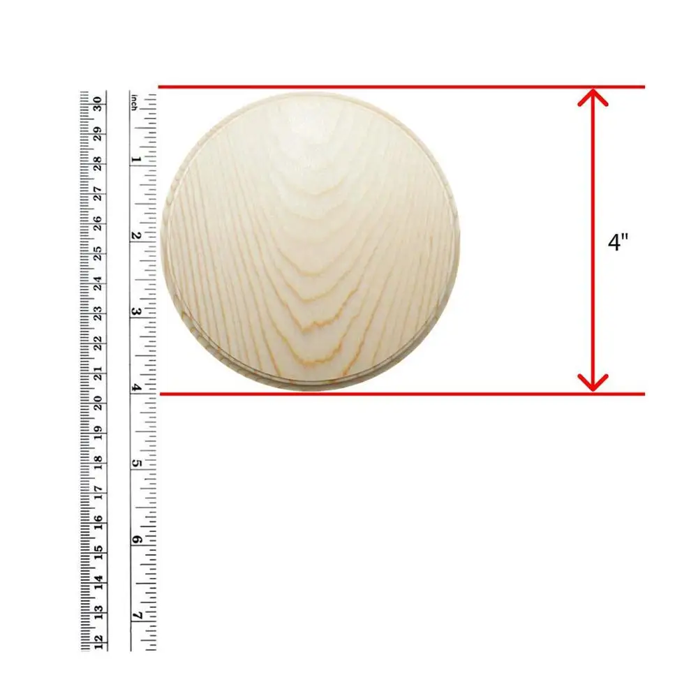 Необработанная деревянная зубчатая доска, круглая основа для проектов ручной работы