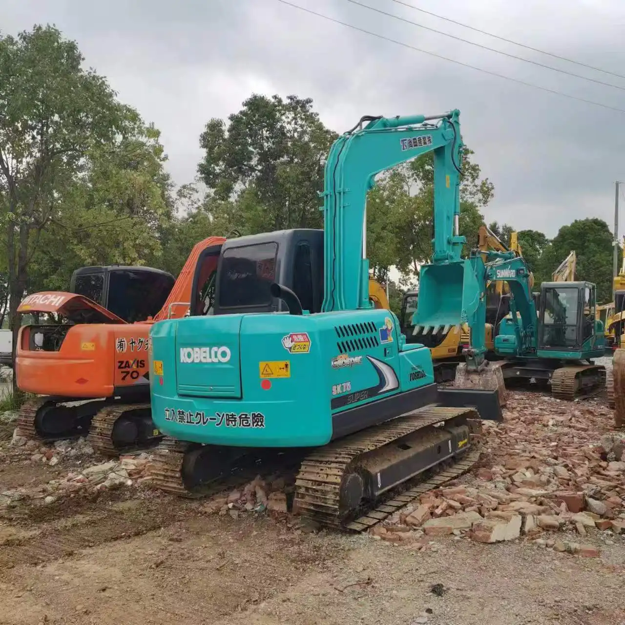 Second Hand Kobelco Excavator SK75SK75-8 Digger for Sale