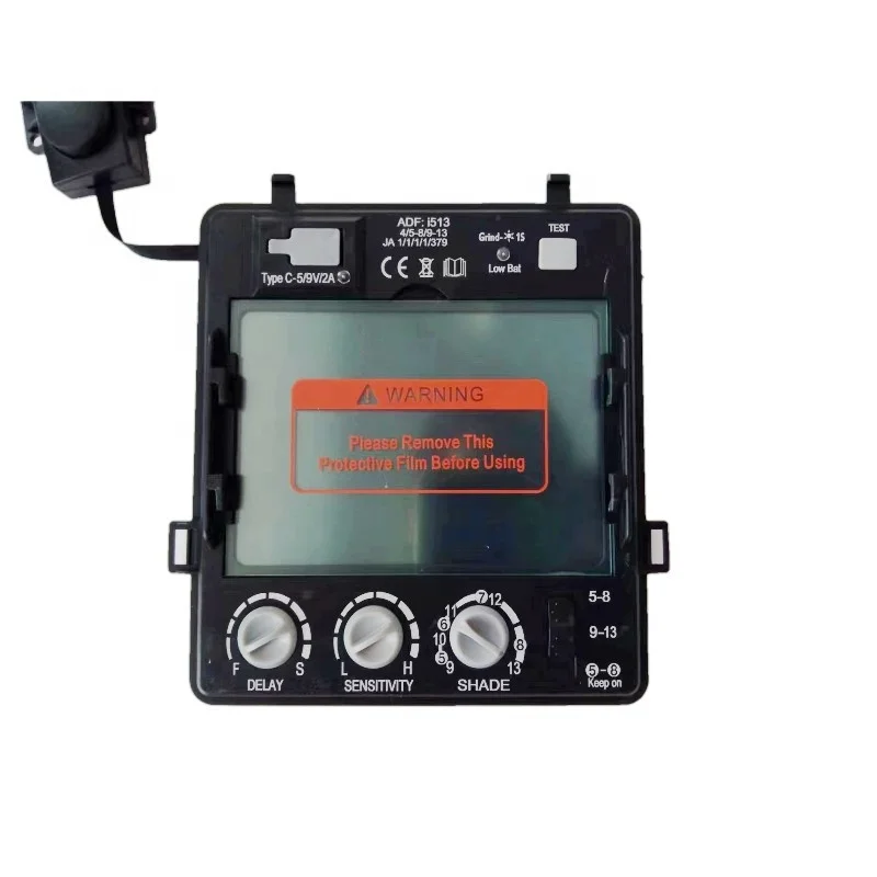 CUSTOM EN175 CE en379  largest view 100*97mm auto darkening welding filter  ture color auto darkening welding lens