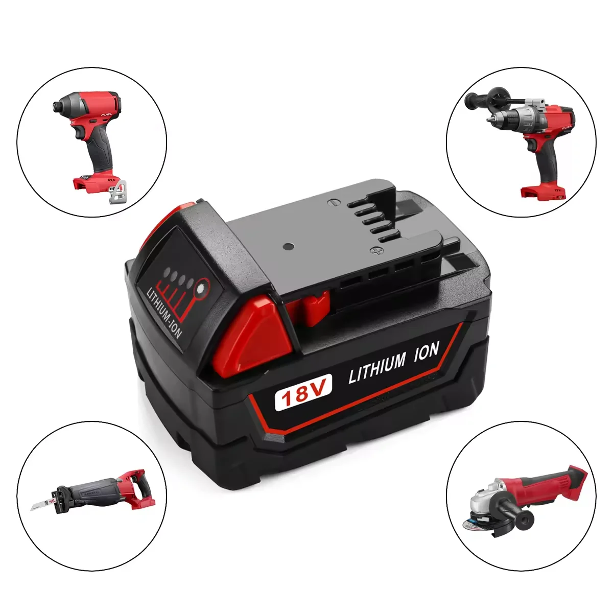 RHY replacement 18v 9.0ah 12.0AH for milwaukees lithium ion battery For Milwaukees combo kit Cordless tool