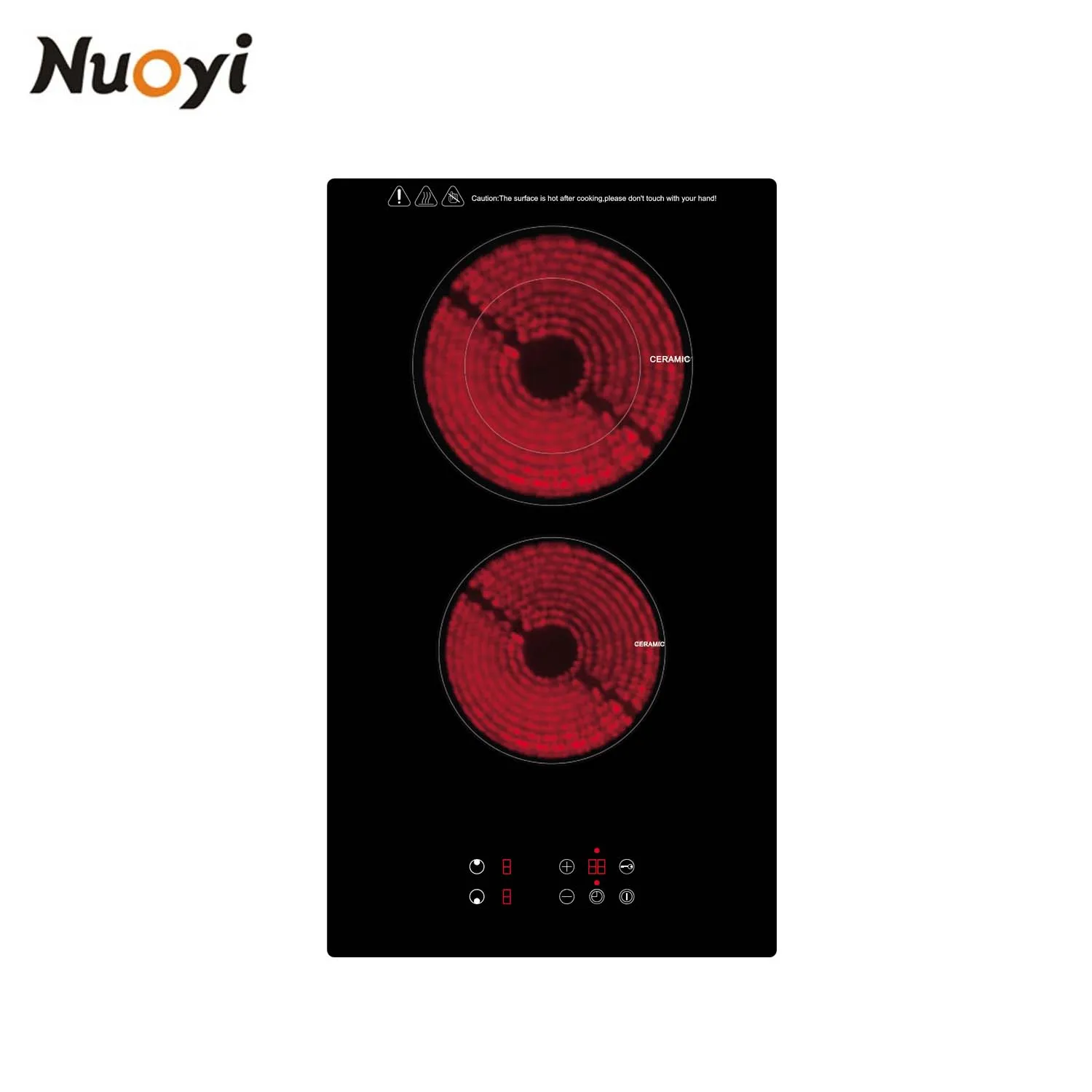 Household 2000W Electric Stove Infrared Hot Plates Multifunction Digital 2 Burner Induction Cooker Glass Ceramic Cooktop