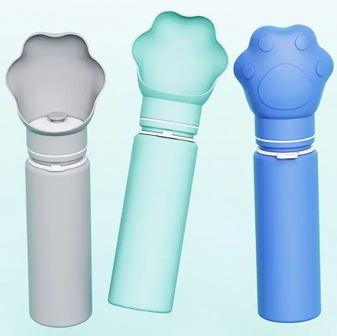 New Folding Pet Water Feeder Silicone Kettle Outdoor Portable Dog Water Cup