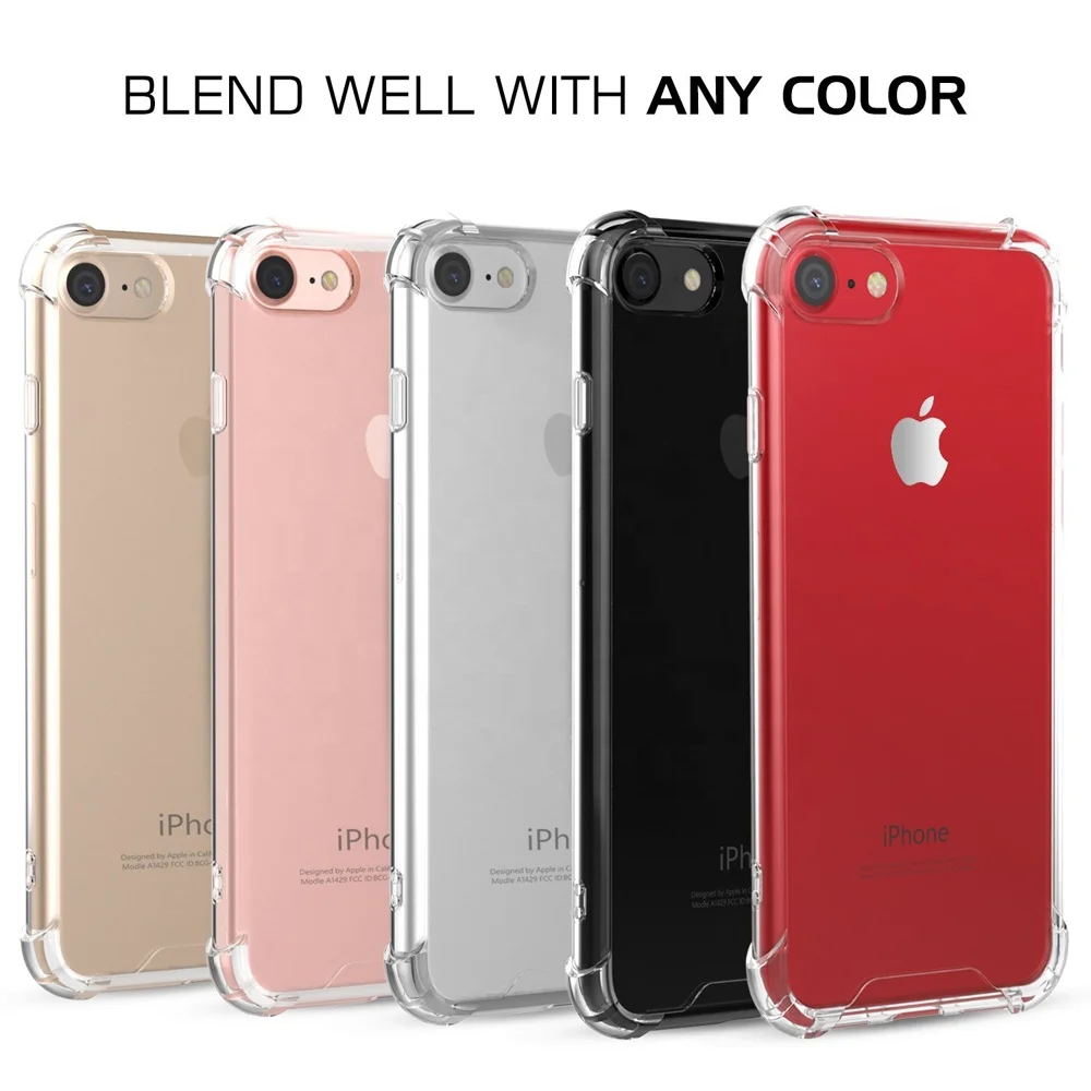 
Wholesale Protective Case Clear For iPhone 7 Plus Case, Shockproof Case Phone For 8 Plus, Bumper For iPhone 7P/8P 5.5 