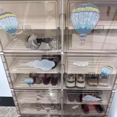 Jeko&Jeko Durable PP Black, White, Green Color Available Entryway Shoe Storage Cabinet