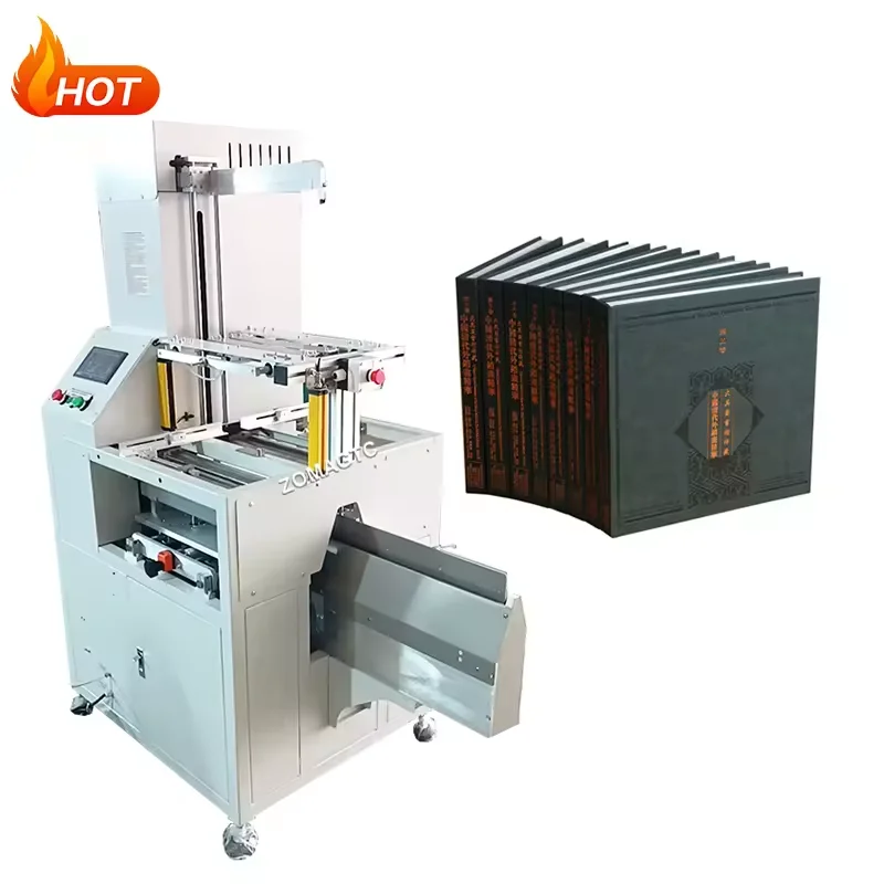 Semi Automatic Hard Book Cover Glue Binding Machine Notebook Making Hardcover Casing in