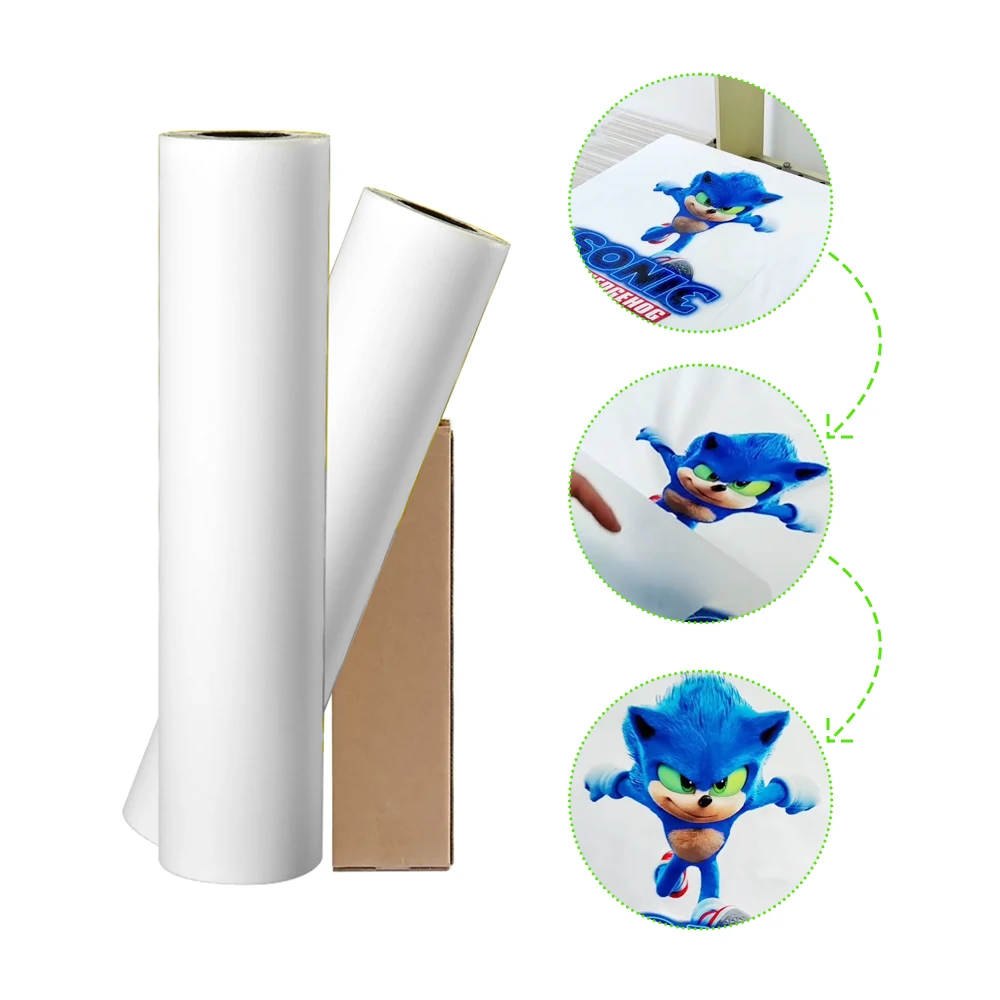 Factory 60cm x 100m heat transfer pet film roll pet heat transfer film cool peel Single side pet transfer film